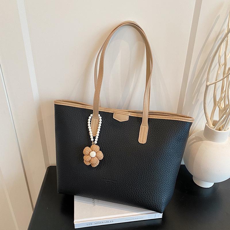 Сумка большой вместимости женская летняя новая повседневная простая на плечо сумка-тоут для поездок