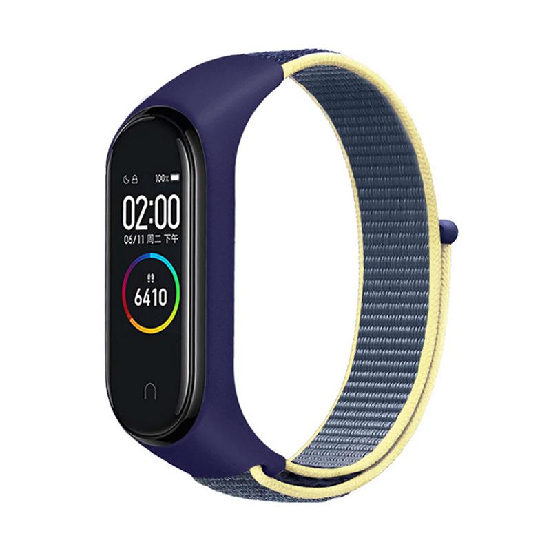 Цветной нейлоновый ремешок-петля на замену для Xiaomi Mi Band 3-7