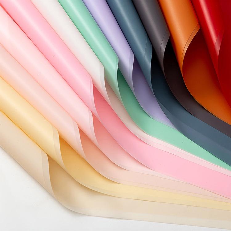 Полупрозрачная Водонепроницаемая Матовая Бумага для Букетов Флориста - Корейская Однотонная Упаковка для Цветов