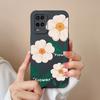 Чехол для Oppo A54 A54S Конфетный Цветочный Рисунок Мягкий Обновленный Жидкий Силикон Полная Защита Задняя Крышка Funda