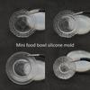 Dollhouse Miniature Dish Silicone Mold Dollhouse Kitchen Tableware Accessories Pretend Play Toys