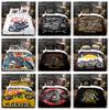 3D Printed Retro Motorcycle Bedding Set for Boys and Men, Down Duvet Cover and Pillowcase 2/3pc, Single Double Bed, All Sizes Duvet Cover Set