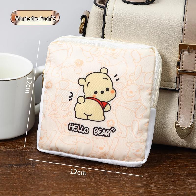 Portable Large-Capacity Cute Menstrual Pad Storage Bag for Students