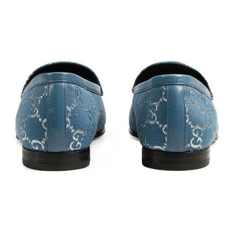 Gucci Лоферы Jordaan Женские Синие 431467 2C820 4691