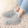 Velvet V-Mouth Fluffy Slipper Socks Antiskid Sleep Socks New Warm Socks  Unisex