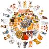 50 Dog Stickers New Animal Golden Retriever Spotted Dog Graffiti Stickers Internet Celebrity Pet Dog Fun Decoration