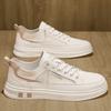 Men's Shoes Summer 2025 New Men's Leather Shoes Breathable and Versatile Sports and Leisure One-pedal High-end Little White Board Shoes