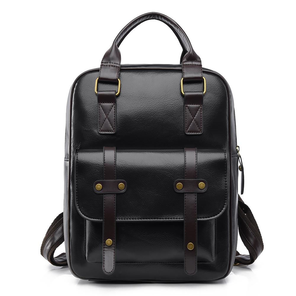 Ретро женский рюкзак PU рюкзак большой емкости