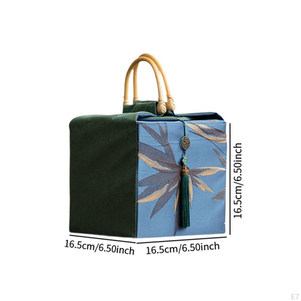 Gift Box with Handle Biscuit Portable Multifunctional Keepsake Goodies Bag for Birthday