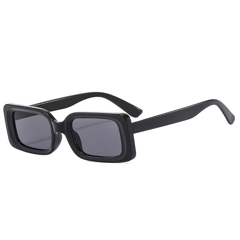 Fashion Brand Designer Rectangle Sunglasses Men Retro Punk Square Eyewear Classic Black Driving Sun Glasses