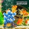 Simulation Coral Volcano Ornament Colorful LED Light Aquarium Decoration  Fish Tank Landscape