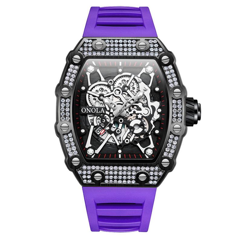 Новые мужские и женские часы с бриллиантами, светящиеся модные водонепроницаемые кварцевые мужские часы