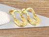 Nidin High Quality Rock Accessories Hoop Earrings Cool Hip Hop Style for Women Zircon Ear Jewelry Punk Korean Fashion Party Gift