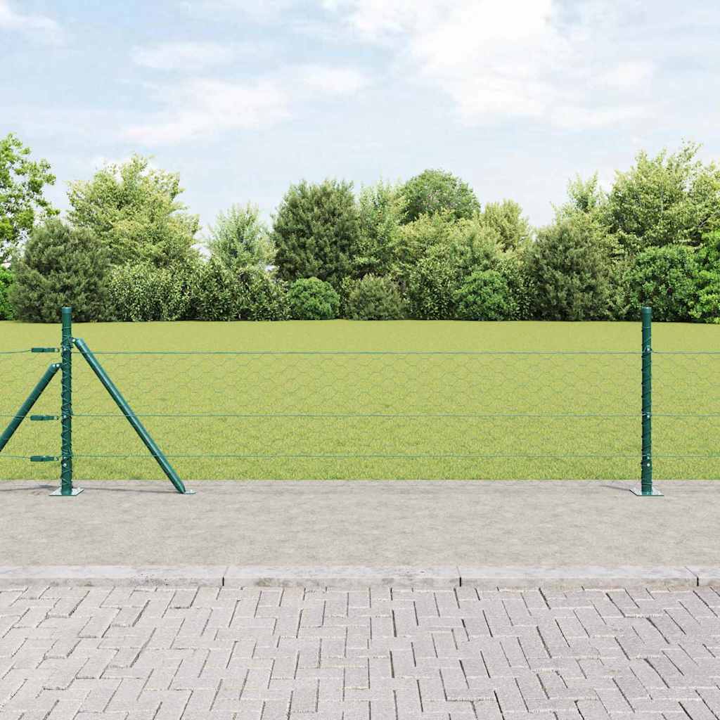 Welded Wire Fence with Concrete Foundation 10 x 0.4 m (W x H)