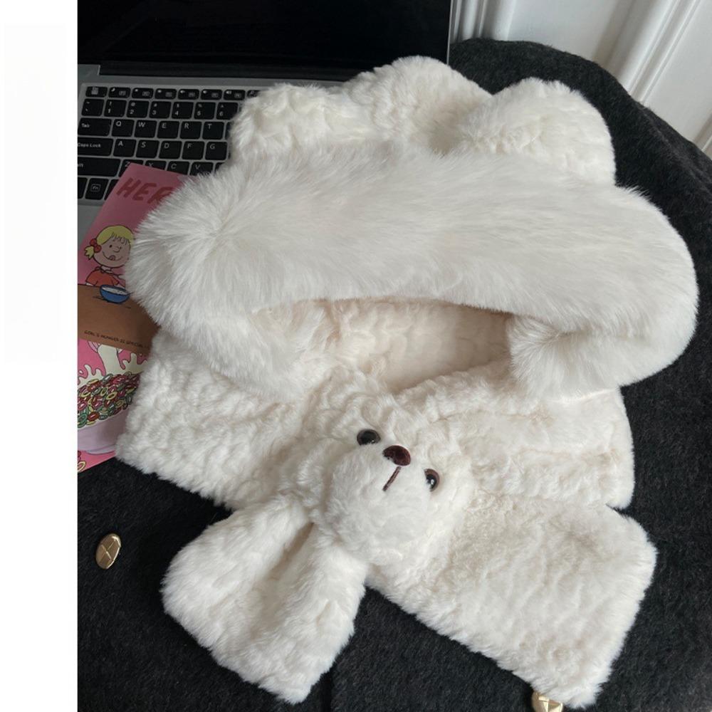Winter Warm Pullover Cap Cute Bear Winter Warm Hat New Head Wrap Outdoor