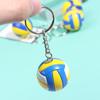 Volleyball Keychain Mini Pvc Volleyball Keychain Bag Car Keychain Ball Key Ring