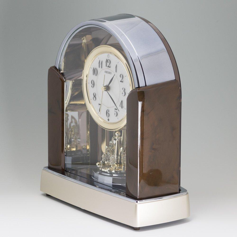 Seiko Часы, Стандартные радиоуправляемые часы, Двухпарные, Темно-коричневые, Мраморный узор, Глянцевая отделка, BY238B, SEIKO
