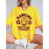 Hawkins Strange School 1983 Prints T-Shirts Women Summer Short Sleeve Tops O-Neck Oversized T Shirt Casual Womans Clothes