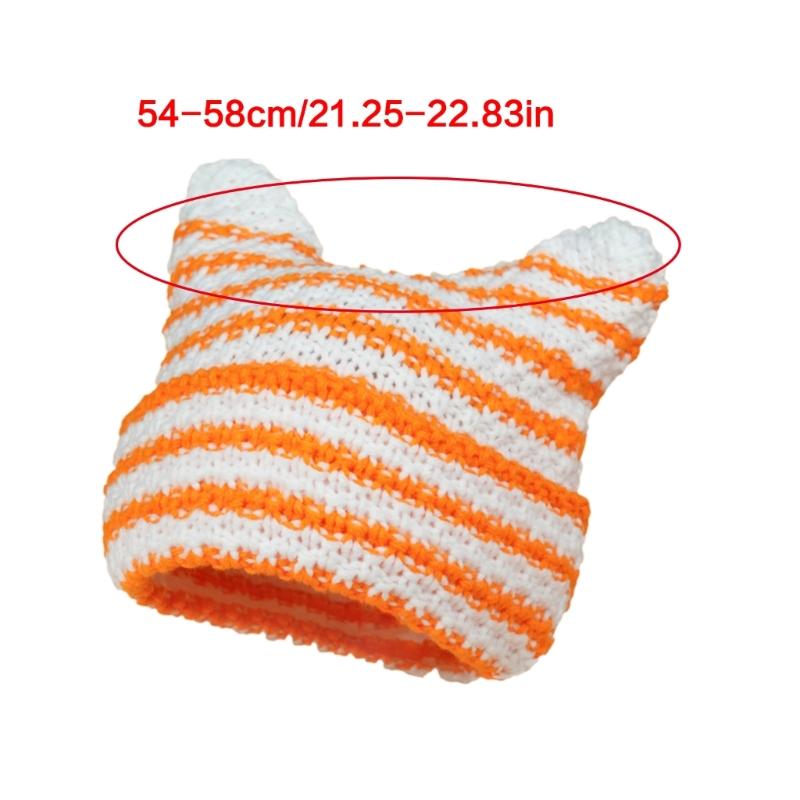 Вязаная шапка «Маленький дьявол» Женская осенне-зимняя шапка Милые ушки Вязаная шапка для разных возрастов