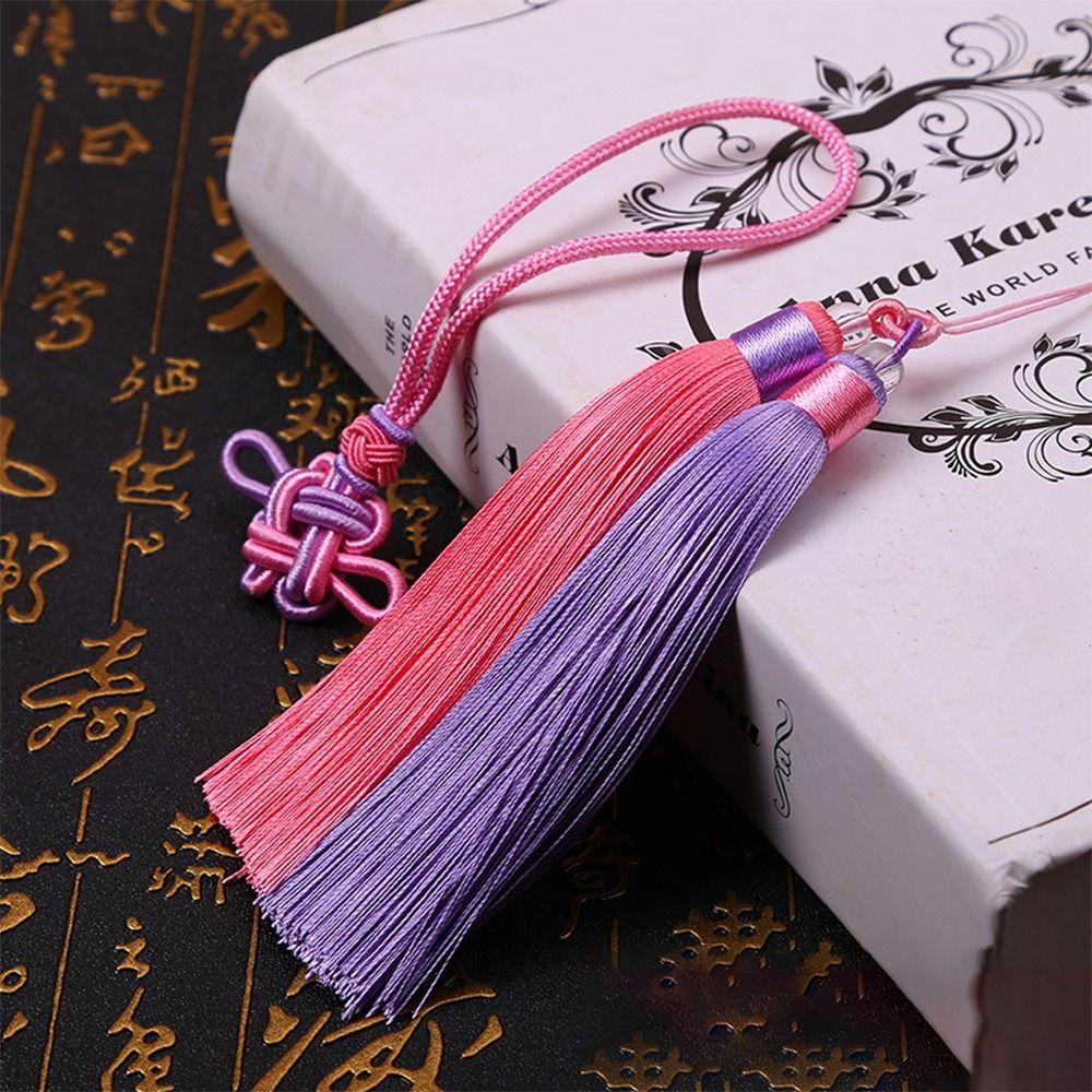 Полиэстер двусторонний китайский узел кисточка ювелирные изделия ручной работы автомобильная сумка висит