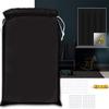 1PC DIY Portable Travel Blackout Curtain Travel Window Blackout Curtains Non-perforated Black Cloth