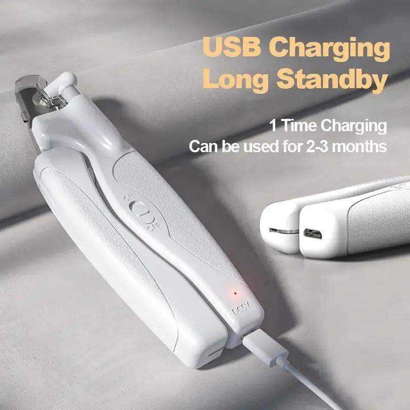 Машинка для стрижки когтей для домашних животных со светодиодной подсветкой, специальные ножницы для собак и кошек с контролем линии кровотечения, многофункциональная машинка для стрижки когтей, товары для ухода и чистки домашних животных