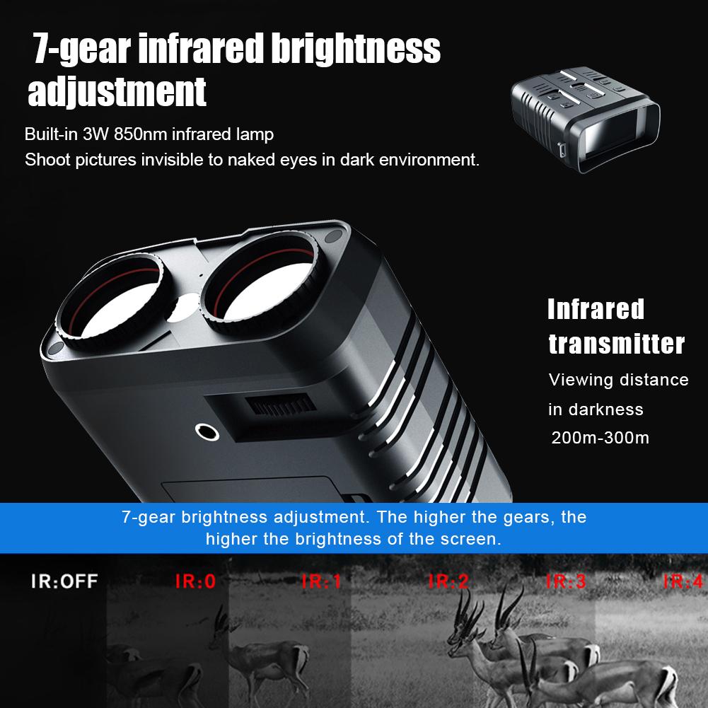 R19/n009 1080p/4k Uhd бинокулярный телескоп 10mp/42mp 5x/10x Zoom цифровой 300 м/500 м инфракрасный бинокль ночного видения для охоты