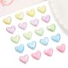 Handmade Bracelet Beads Acrylic Mabe Color Plated Love Heart Shaped Beads Loose Beads Handmade DIY Accessories Cell Phone Chain Necklace Materials