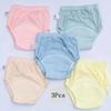 3pcs Newborn Training Pants Cotton Thin Summer Baby Shorts Washable Boy Girls Cloth Diapers Reusable Nappies Infant Panties