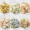 Colorful Imitation Flowers 30cm Fake Flowers Fashion Wedding Bouquet  Garden Decorations
