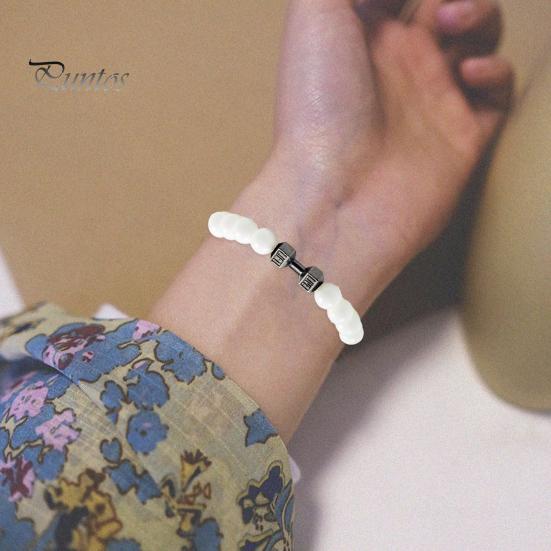 Браслет из бисера со штангой в этническом стиле, целебная энергия, красочный искусственный бирюзовый натуральный камень, круглые бусины, браслет для девочек, модные украшения