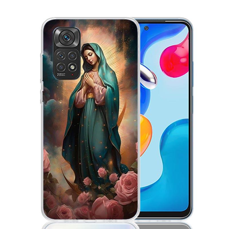 Virgin De Guadalupe Virgen Mary Phone Case For Xiaomi Redmi Note 13 14 15 Pro Plus 12S 12 14S 11S 11E 10 10S 11 11T 5G 4G Cover