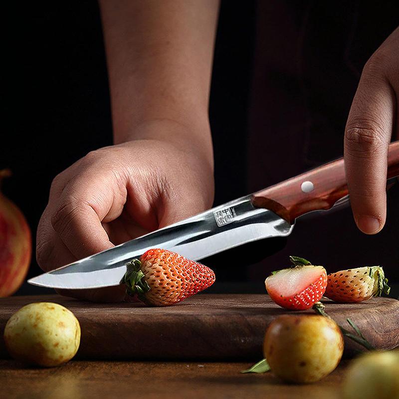Professional kitchen boning knife, hand-forged high-hardness and sharp, butcher's cutting knife for slaughtering beef and mutton