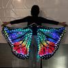 Adult Kids Led Butterfly Wings Luminous Fairy Wings App Control LED Butterfly Cloak Forest Dance Wear Campus Performance Costume