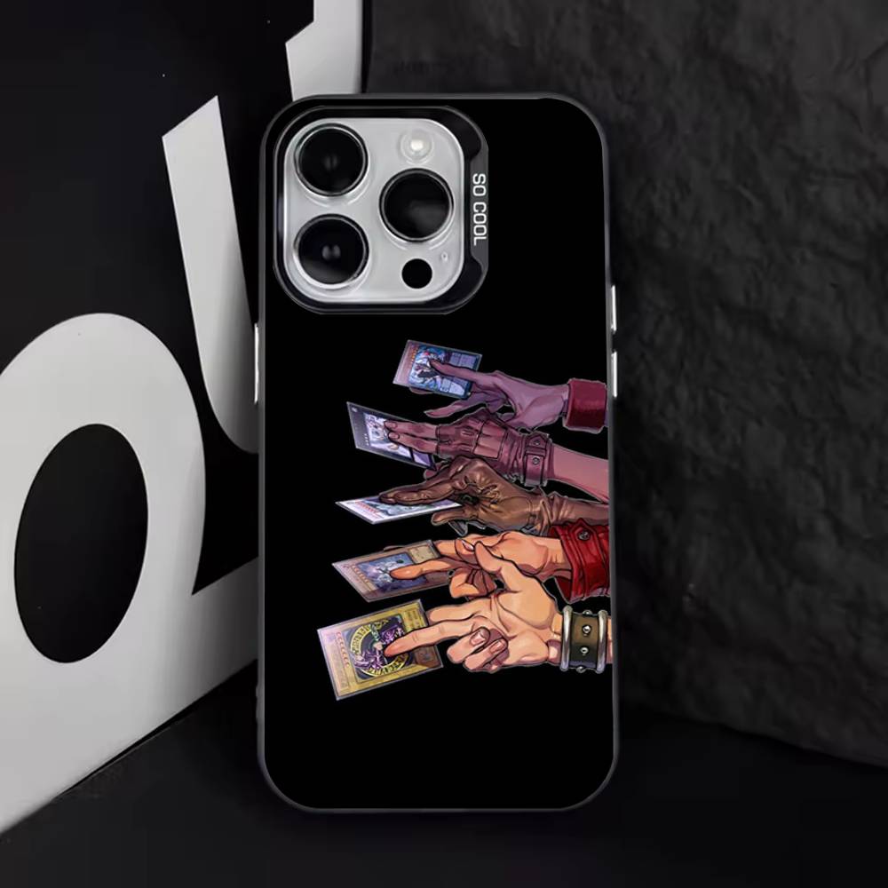 Cartoon Y-Yu Gi Oh Yugioh Phone Case For iPhone 17,16,15,14,13,12,11,Pro,Max,Plus,E,Air,Mini Black Tpu Cover