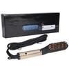 Beard Straightener Electric Heated Hair Straightening Comb Portable Men Beard Brush 110‑240VUK Plug