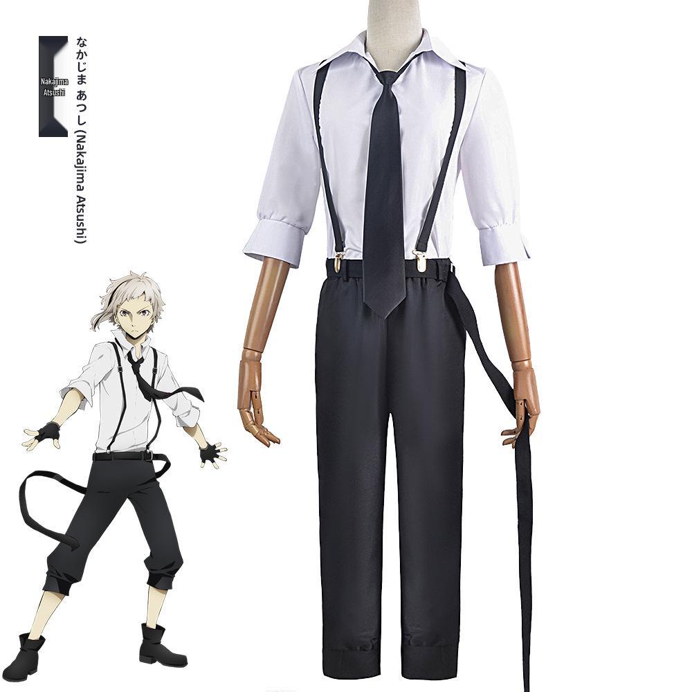 Bungo Stray Dogs Dazai Osamu & Nakahara Chuuya Anime Cosplay Outfit Set Available