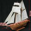 Новый··1:100 Деревянная парусная лодка "Halcon" Модель DIY Набор для сборки корабля Украшение Подарок