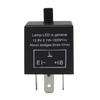 1 PCS Universal 12V 3 Pin CF14 Motorcycle LED Flasher Blinker Relay Black Automobile Turn Signal Light Relay Motorcycle Switch