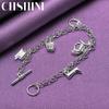 CHSHINE 925 Sterling Silver Horse/Boots/Horseshoe Pendant Bracelet For Women Wedding Party Fashion Charm Jewelry