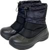 Albertle Unisex EVA Snow Boots with Fully Waterproof Soles and Padded Black Paisley AL-WP1810 Uppers,