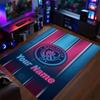 Crystal Velvet Rug Manchester City Print Custom Name Text Floor Mat Home Decor