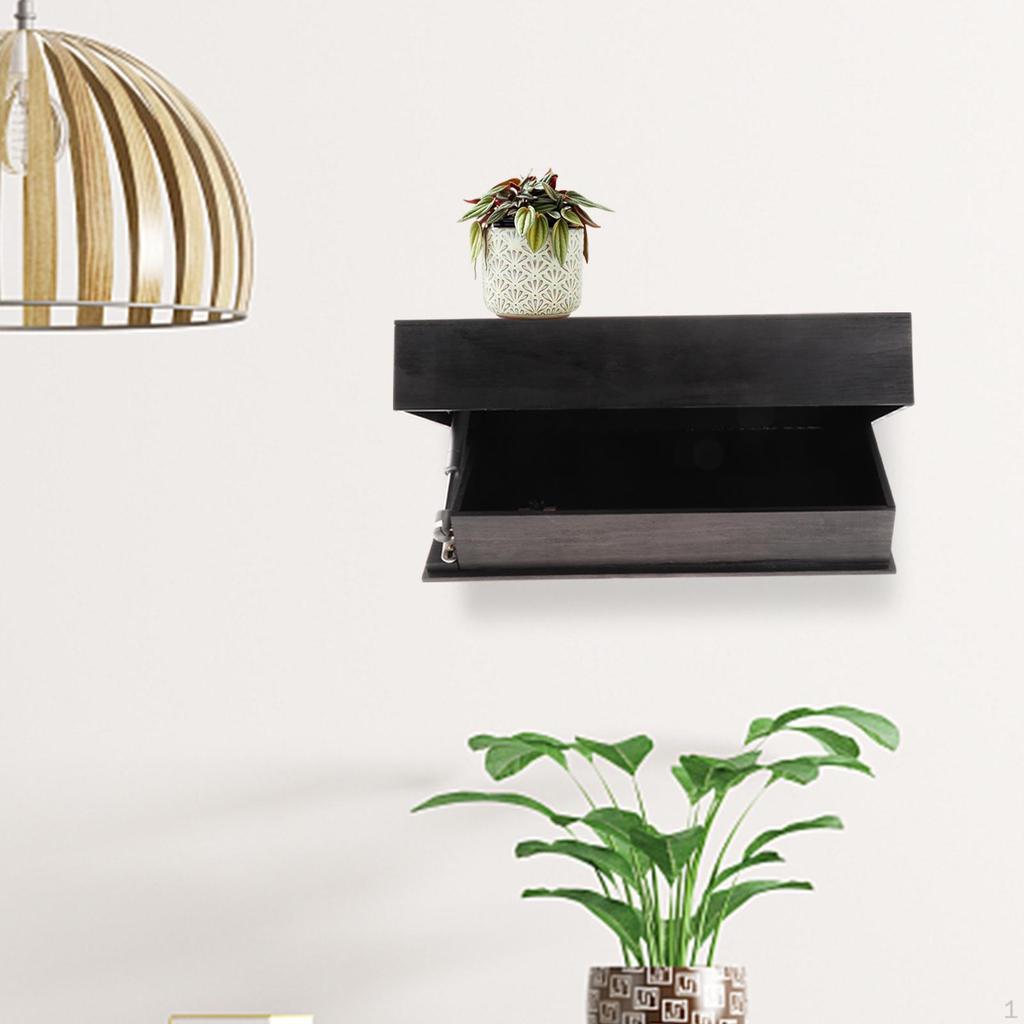 Плавающая полка для домашнего декора, современная настенная стойка для хранения вещей, установленная в ящике для небольшого пространства общежития