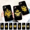 Чехол для телефона с логотипом аниме Saint Seiya для iPhone 11 12 13 Mini Pro Max 8 7 6 6S Plus X 5 SE 2020 XR XS Funda Case