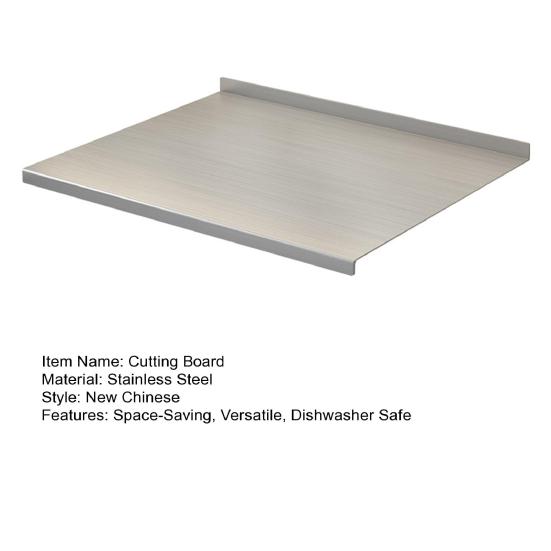 Разделочная доска из нержавеющей стали, прочная, большая, для нарезки, можно мыть в посудомоечной машине, кухонные принадлежности для мяса, овощей, выпечки