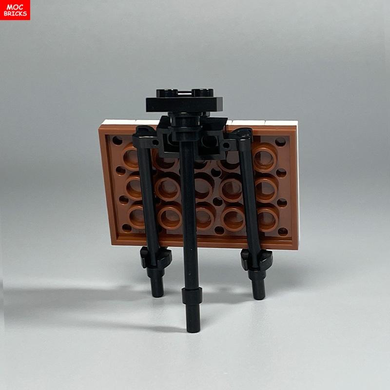 Нетоксичные кубики Moc Палитра для рисования Доска для рисования Кисть Кисть для рисования Печатная тарелка для рисования Дом Река Парк Сцены Аксессуары Строительные блоки Игрушки