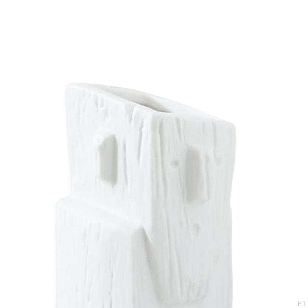 Abstract Face Ceramic Vase Flower Pot Organizer Jars Head Planter for Porch Hallway