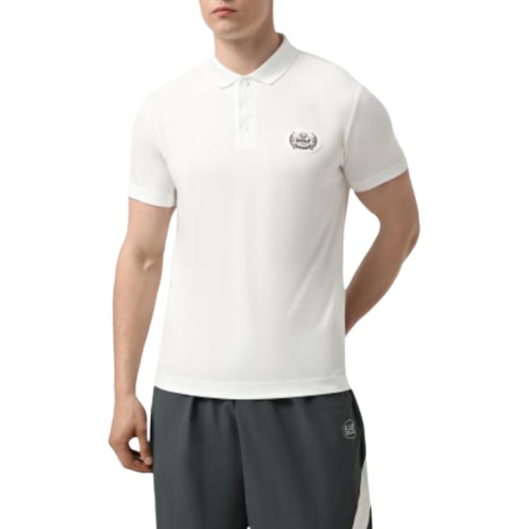 Emporio Armani Мужская футболка-поло с коротким рукавом и принтом-буквами polo shirts Белый 7M000052-AF13918-U0005