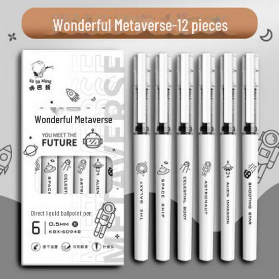 Шариковая ручка Metaverse Quick-Dry 0,5 мм для студентов - ручка с полной иглой и стержнем для подписи