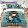 Santoro Pattern Bedding uilt Set uilt Cover Pillowcase Home Decoration Birthday Gift (1 * duvet cover + 2 * pillowcase without core)141